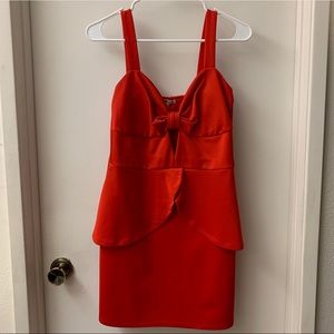 Charlotte Russe red peplum dress